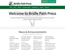 Tablet Screenshot of bridlepathpress.com